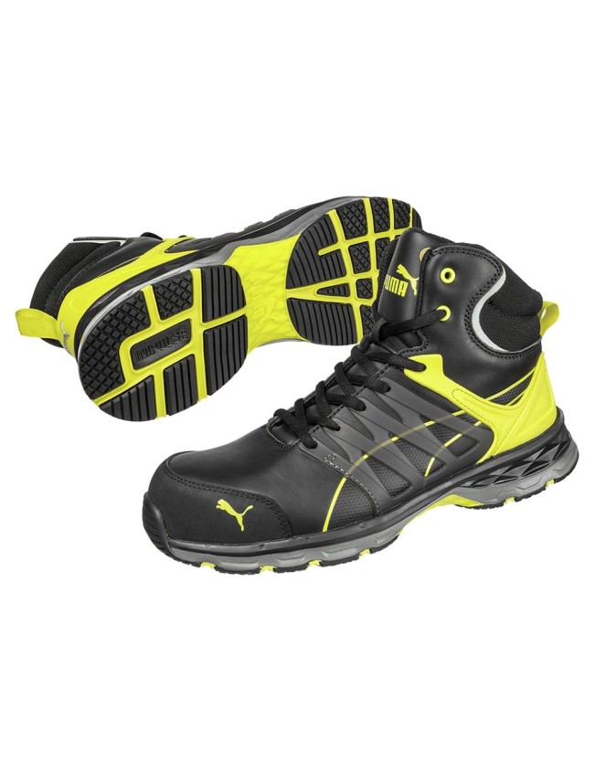 Pracovní boty Puma Velocity 2.0 Mid S3 žluté ESD