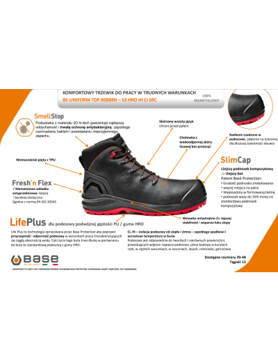 Pracovní obuv Base Be Uniform Top S3 SRC