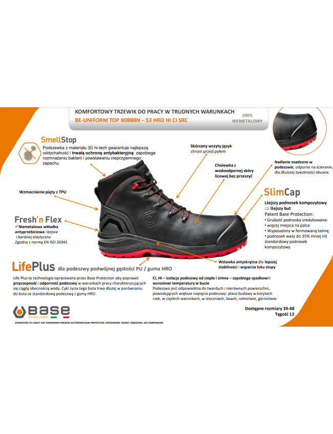 Pracovní obuv Base Be Uniform Top S3 SRC