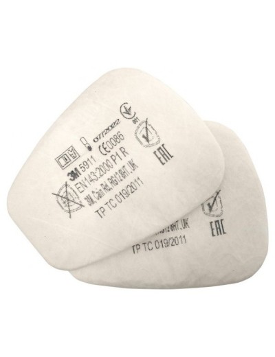 3M 5911 P1R předfiltr prachu 2 ks