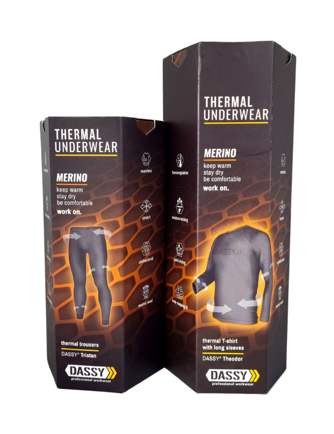 Zestaw odzieży termoaktywnej merino Dassy