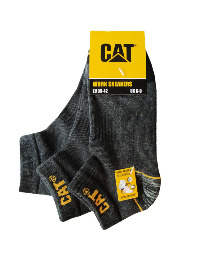 Sada 3 párů kotníkových ponožek Caterpillar