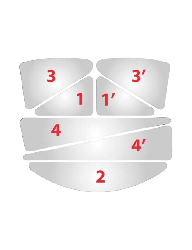 Reflexní samolepky na bezpečnostní přilbu