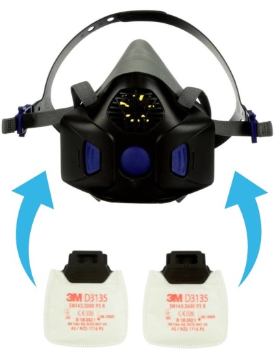 Prachový filtr pro masku 3M D3135 Secure Click