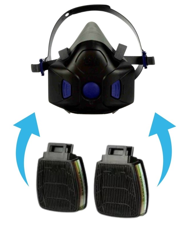 Plynový filtr pro masku 3M D8059 Secure Click ABEK1