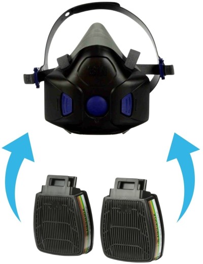 Kombinovaný filtr pro masku 3M D8094 Secure Click ABEK1P3