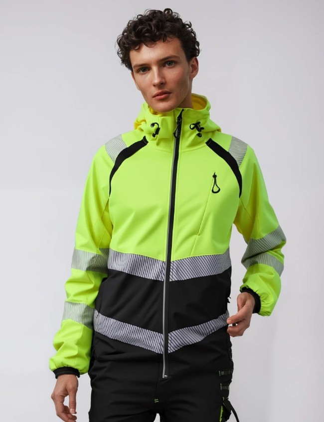 Reflexní Softshellová bunda Bosafety Topek C2