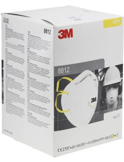 3M 8812 respirátor s ventilkem 10 pack