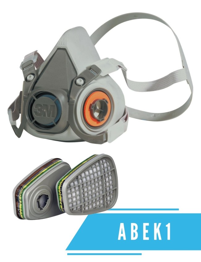 Polomaska 3M s filtry 3M 6059 ABEK1