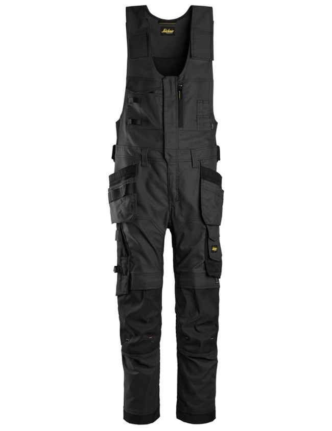 Spodnie robocze ogrodniczki Snickers 6014 Canvas Stretch