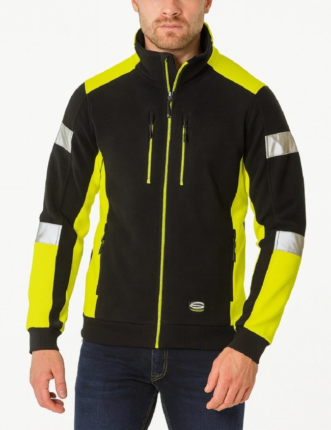 Bluza polarowa odblaskowa SIR MC3128ZG | Balticbhp.pl