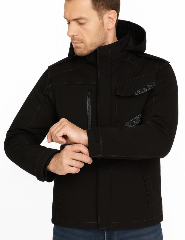 Kurtka męska przeciwdeszczowa Bosafety Space 200