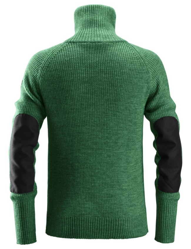 Vlněný svetr Snickers 2905 zelený