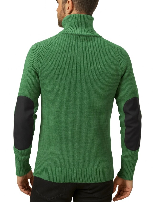 Sweter z wełny Snickers 2905 zielony