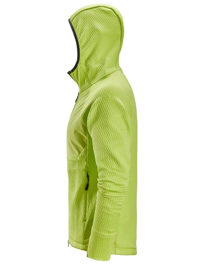 Mikina s kapucí Snickers 8405 Flexi Work Lime