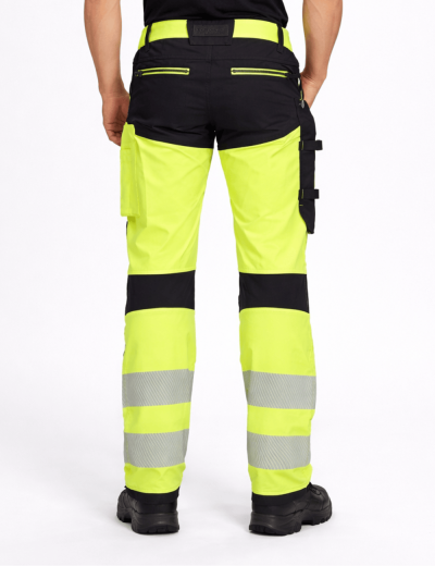 Pracovní kalhoty Bosafety Tension z elastického reflexního
