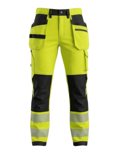 Reflexní pracovní kalhoty BoSafety Tension Pro C2