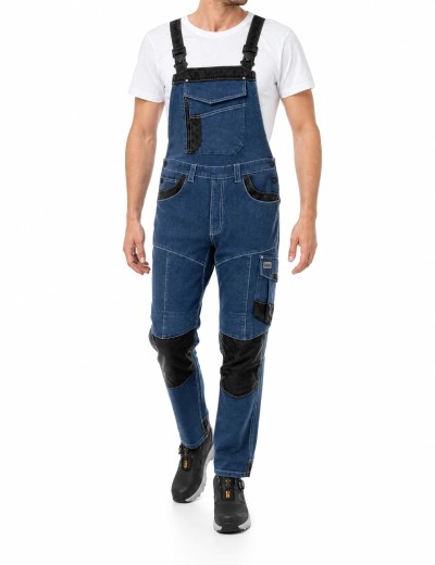 Džíny Sara Workwear RODEO JEANS s montérkami