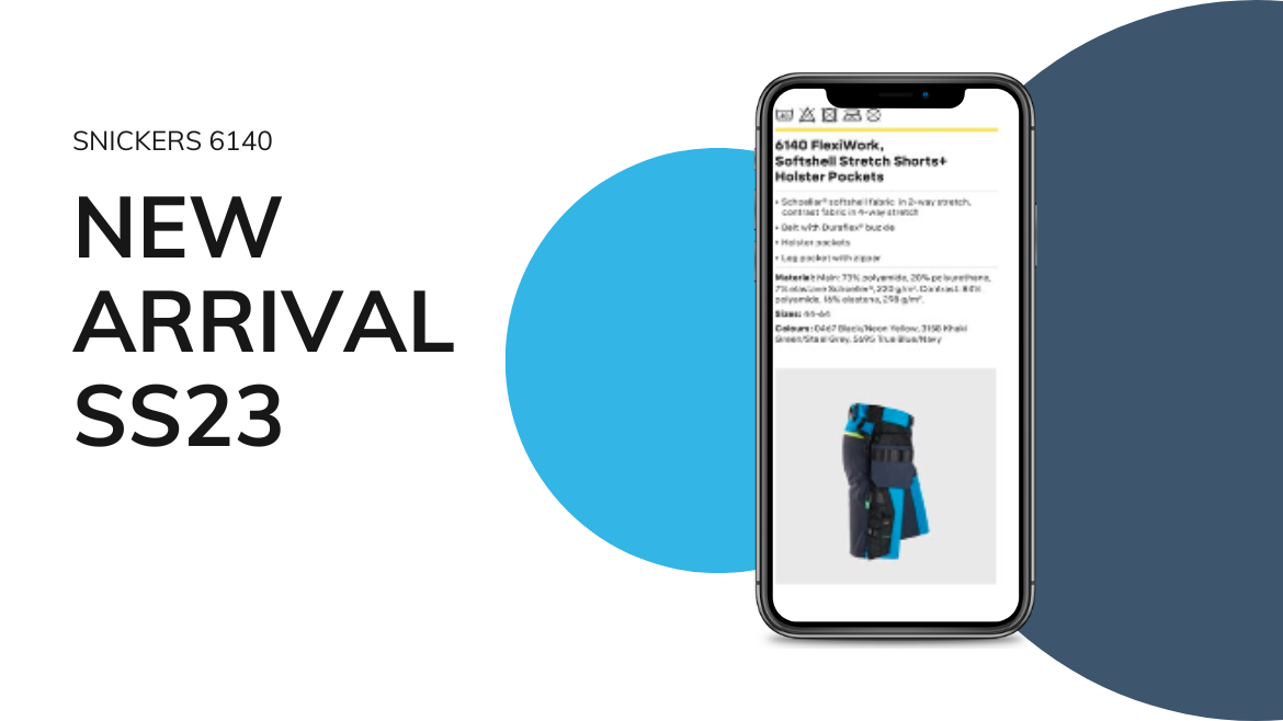 Pracovní kraťasy Snickers 6140, nový model pro sezónu 2023